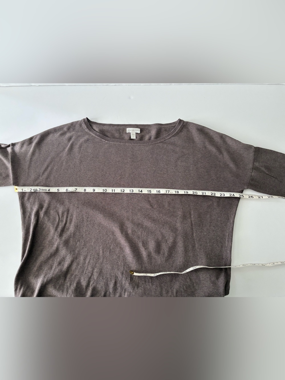 Garnet Hill Silk/Cotton Brown Oversized Sweater Size Small - Picture 8 of 9